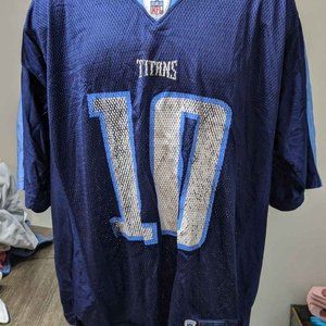 Reebok Vince Young #10 Large Titans Jersey